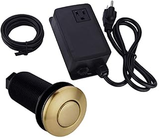 BESTILL Sink Top Air Switch Kit for Garbage Disposal, Brushed Gold