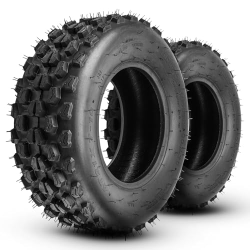PHILTOP 21x7-10 ATV UTV Tires 4-Ply Super Mud 21x7-10 ATV All-Terrain Tires for Riding Mowers Golf Carts Off-Road 2 Pcs Tubeless (Z-116)