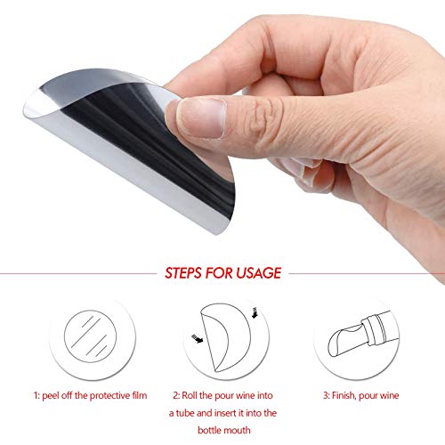 Wijnfles Schenker 20 Pcs Wine Bottle Pourer Wine Pourer Stop Wine Pourer Foil Wine Pourer Drip Free Wijnschenker Platen… - Image 5