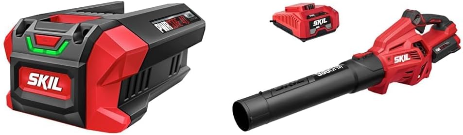 Skil 40V 4Ah Battery & 40V 530CFM 2.5Ah Leaf Blower Kit with Auto Charger