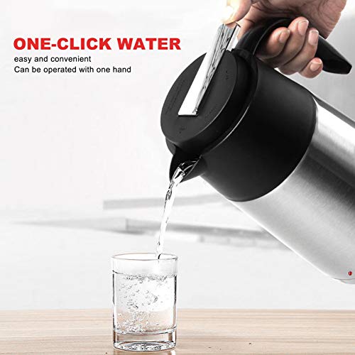 Hervidor eléctrico portátil para auto 1200ml acero inox miniatura 7