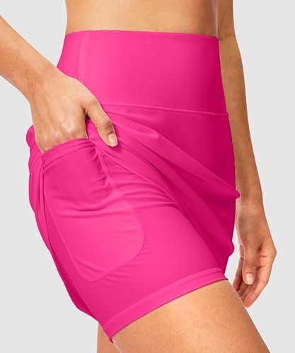 Image of Viodia Women's 18 inch /20 inch Long Swim Skirt High Waisted Modest Swimsuits Skirt Bathing Suit Tummy Control Swim Bottoms