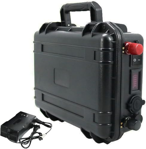 12v 80ah 60ah Lithium Bateria Propulsor Marítimo Bateria Recarregável Bateria Para Carrinho De Golfe Motor De Trolling Marítimo Com Carregador 5a E Usb, 12V80Ah