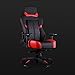 N Seat Pro 600 Series Executive Racing Design Computer Gaming Office Swivel Chair with Lumbar Support and Headrest Pillow Included, Red