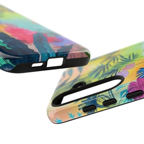 Coque Samsung S24 Plus jardin tropical brillant multicolore rigide - 3