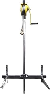 10M/20M Galvanized Outside Outside Installation Lifting Tool, Crane Folding Self-Locking Manual Winch for Assembly Air Conditioner MINGPING (Size : 20M)