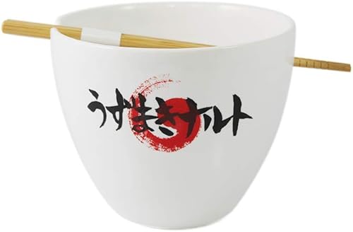 Miniatura 8 de Naruto Shippuden Ramen Bowl con palillos  Taza de sopa de cerámica de 16 onzas  Con Naruto Uzumaki Comiendo Ichiraku Ramen  Con licencia oficial