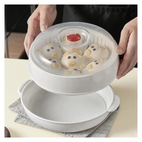 Genérico Cesta Vaporera For Microondas con Tapa Y Bandeja, Multifuncional, Apta For Microondas, Utensilio De Aislado - imagen 5