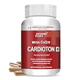 Nutrinoplus Cardioton CoQ10 Heart Health Supplements - 120mg Coenzyme Q10 with Arjuna Extract & Moringa - Natural Blood Pressure Support Capsules for Cardiovascular Health - 60 Capsules