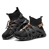 SPIEZ Arbeitsschuhe Herren Sicherheitsschuhe Leicht Atmungsaktiv Sportlich Schutzschuhe mit Stahlkappen, Orange Gr EU45