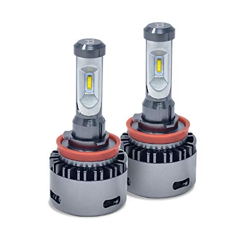 fcl. LEDヘッドライト ファン付きモデル H9/H11 2個セット ホワイト 6000K 車検対応 12V車用 保証付き