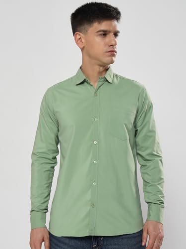 Image of Men's Polycotton Solid Shirt Pack of 3 | Regular Fit Full Sleeve Casual & Formal Wear Shirt Combo for Men | Soft & Durable Shirts