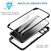 Ephoou 360°All-Inclusive Case for Xiaomi Poco F6 Pro/Redmi K70/ K70 Pro, [Built in Screen Protector] Dual Layer Full Body Shockproof Dustproof Clear Phone Case for Xiaomi Poco F6 Pro QB-Black