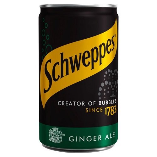 Schweppes Canada Dry Ginger Ale Mini Can, 12 x 150ml