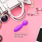 Mini Wand Massager, BOMBEX Women Personal Massage Wand, 10X Speeds Cordless Portable Deep Tissue Massager for Back Neck Shoulder, Sports Recovery