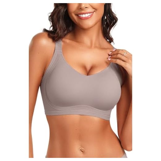 Vertvie Women's Seamless Wireless Push Up Bras with Support and Lift No Underwire Bralettes Full Coverage Sport Everyday Bra (Grey,Small)