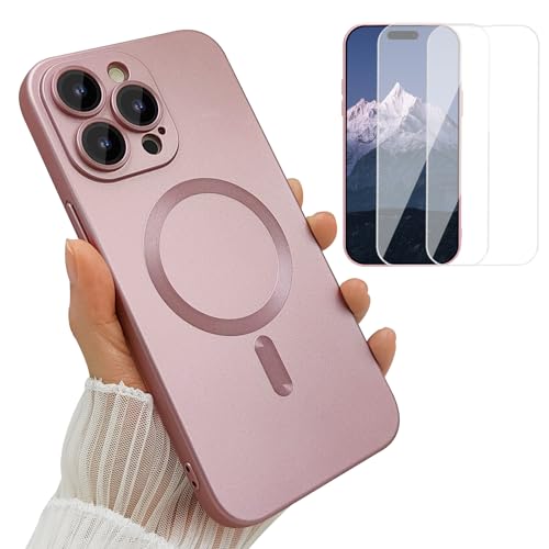 Coque magnétique iPhone 14 Pro antichoc avec protège-objectif et écrans