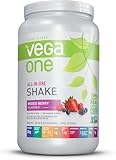 Vega One All-in-One Nutritional Shake Berry (20 Servings) - Plant Based Vegan Protein Powder, Non Dairy, Gluten Free, Non GMO, 30 Ounce (Pack of 1)