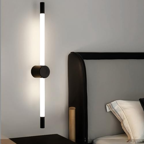 Aplique de pared LED interior antideslumbrante de 95cm para lectura en salon