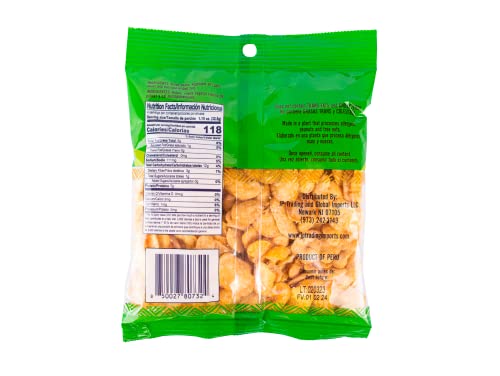 Tradiciones Andinas Salted Crunchy Fava Beans 4.59 oz - Habas Snacks Crispy Fried and Salty, Peruvian Products, Habas Crujientes y Saladitos, Individual Bags, From Peru - Image 2