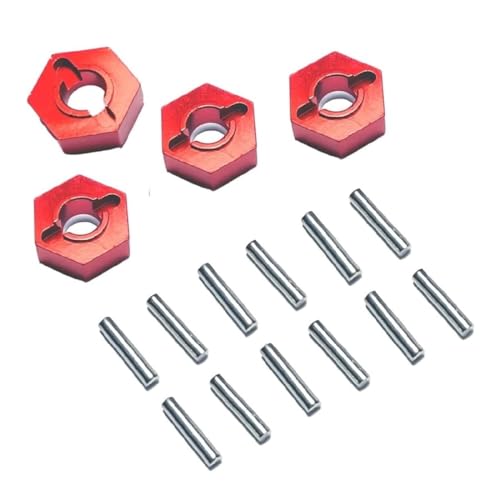ZDingTech 16440 Upgrade Metal Wheel Hex pins M20101 Hub Adapter for MJX Hyper Go H14BM 14209 14210 Wheel Hex Parts,12mm Hex Pins for MJX Hyper Go H14BM 14209 14210 Upgrade Parts Wheel Hex