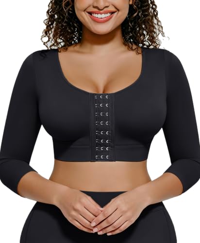 Image of FeelinGirl Arm Compression Sleeve Women Post Surgery Front Closure Bra
