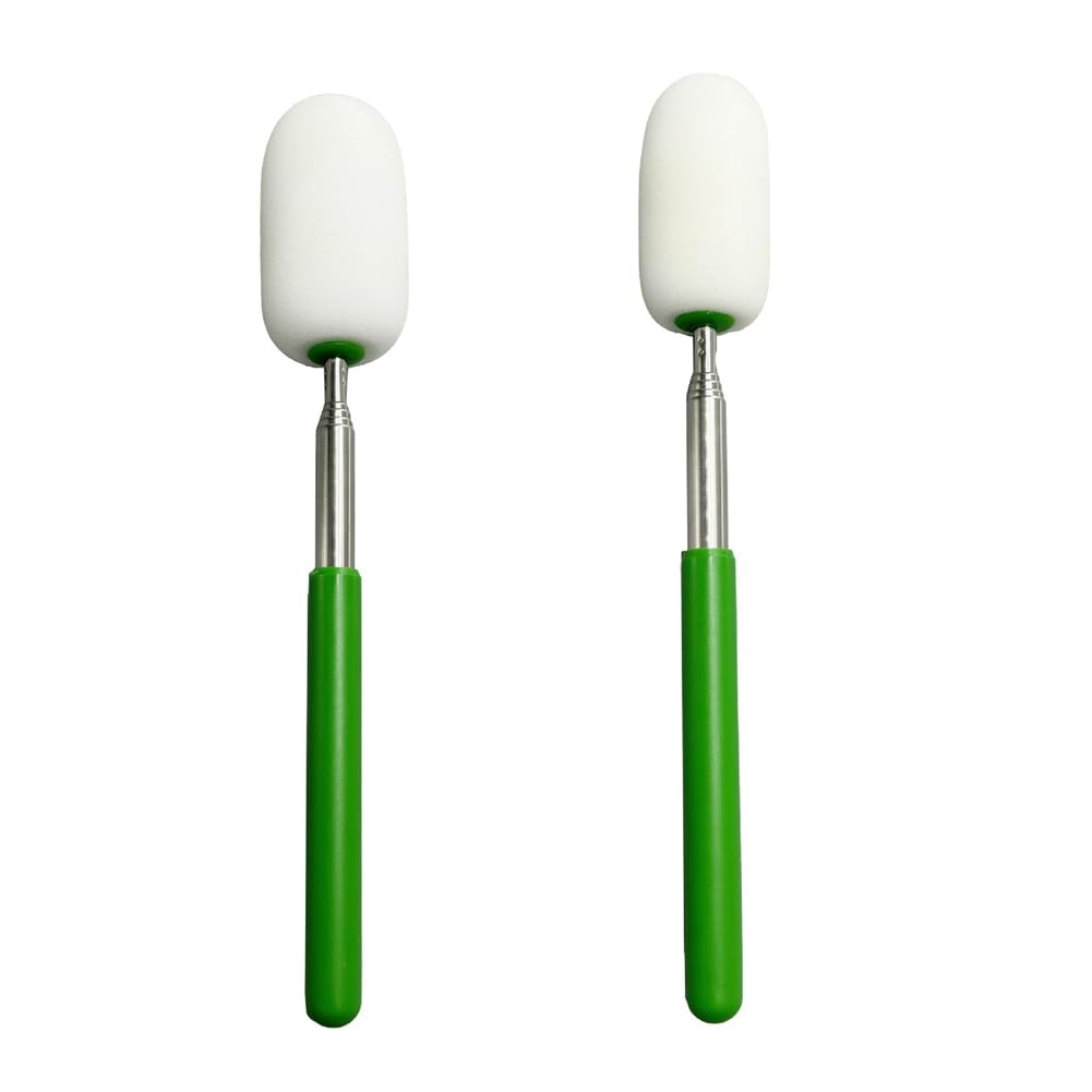 Tskcvy 2Pieces Telescoping Sponge on Stick Pottery Sculpture Sponge Holder Ceramic Throwing Stick Pottery Trimming Tools