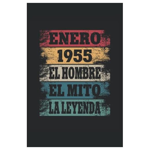 Enero 1955 - El Hombre - El Mito - La Leyenda: Regalos Originales para Hombre Papá Abuelo Hermano - Diario, Cuaderno De Notas, Apuntes O Agenda
