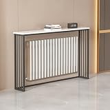 WUXTOKV Copritermosifone per La Casa, Copricaldaia da Esterno, Riduce Gli Infortuni Ai Familiari, Protegge Il Termosifone per Un Utilizzo Sicuro(Black,100x20x75CM/39x8x30IN)