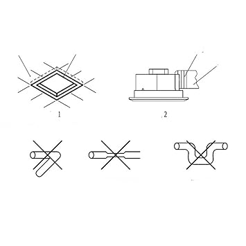 DAONPHARI Bathroom Inline Duct Fan Exhaust Fan Blower Air Cooling Vent 220V 305x305mm (53027442DN)