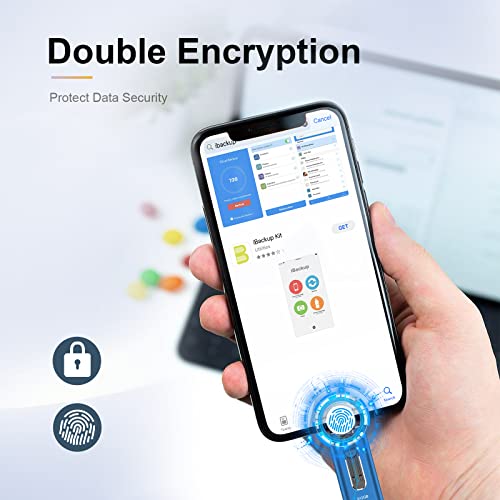 Casyest Flash Drive 512Gb, Stick For Pc/Phone/Ipad .Etc Thumb Drive, 4 In 1 Memory Stick Use One-Piece Design/Push-Pull Design, Usb 3.0 External Data Storage Drive 512Gb - 80Mb/S, Blue #TOP4