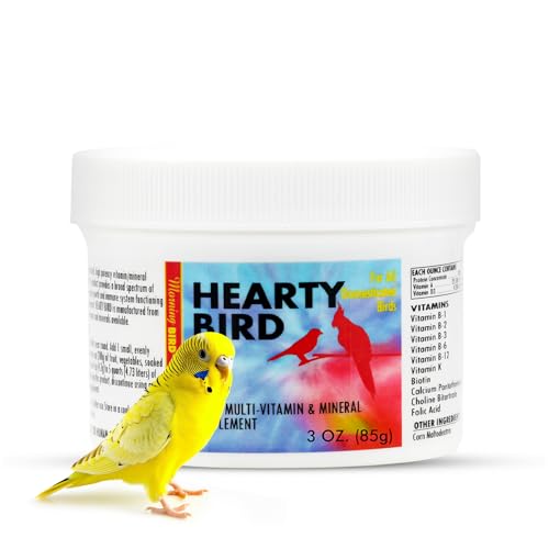Morning Bird Hearty Bird 3 oz - Daily Multivitamin Powder for Species – Energy Support with Immune Booster & Wellness - Protein Supplement Mix with Nutrients for All pet Types