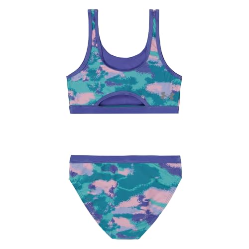 Image of Under Armour Girls' Two Piece Bikini Swimsuit, UPF 50+ Sun Protection, Quick Drying Bathing Suit