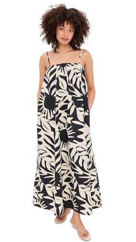 Faherty Women's Coastal Poplin Kaua Dress, Garden Sonata, M