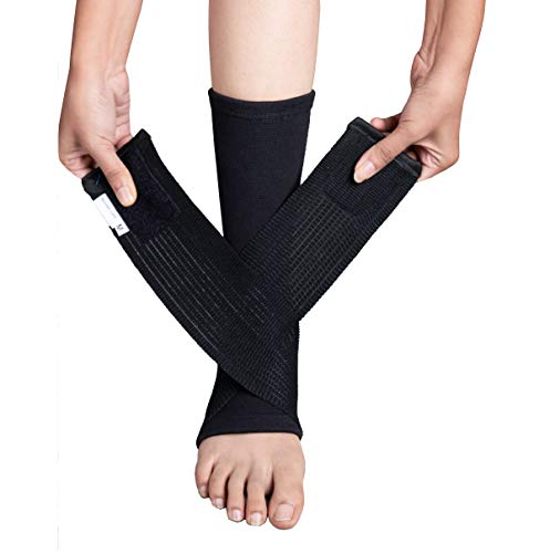 Chevillère réglable Wonder Care en tissu élastique pour compression et maintien