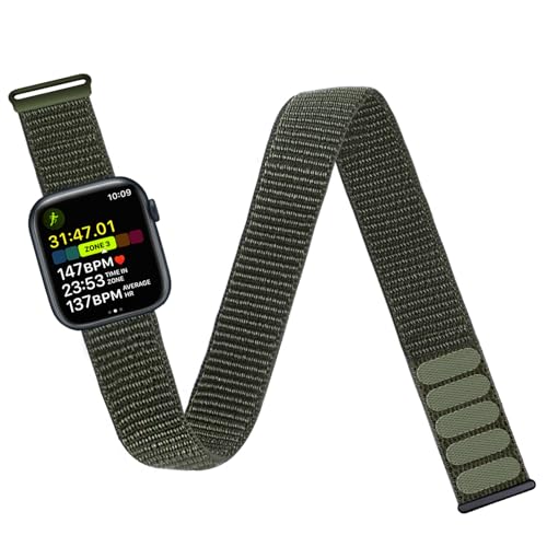 Image of Ankle /Arm Band Compatible with Apple Watch 49mm 46mm 45mm 44mm 42mm 41mm 40mm 38mm, Breathable Nylon Armband for IWatch SE Ultra Series 10 9 8 7 6 5 4 3 2 1, Stretchy Ankle Strap for Women Men