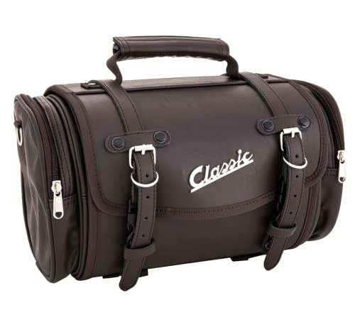 Tasche/Koffer SIP Classic, klein, für Gepäckträger, 330x190x180 mm, ca. 10 Liter, Echt-Leder Imitat, braun Cover