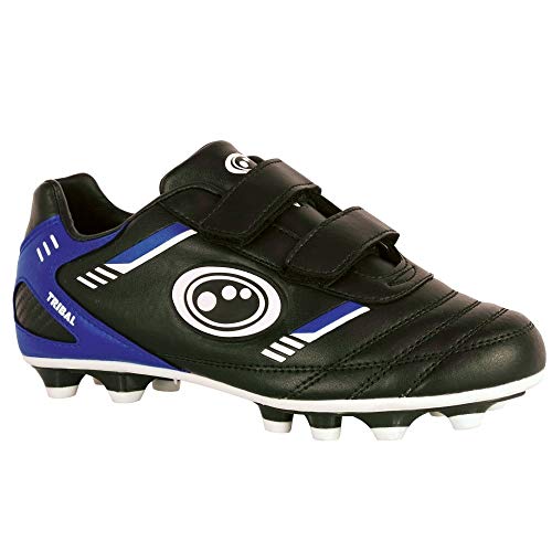 Optimum Tribal Moulded, Zapatillas de Fútbol Niños, Negro (Black/Blue), 26