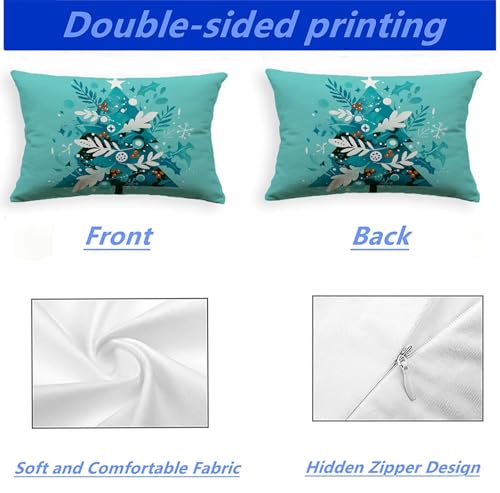 Fermeture éclair invisible sur cette housse de coussin bleu 40x80