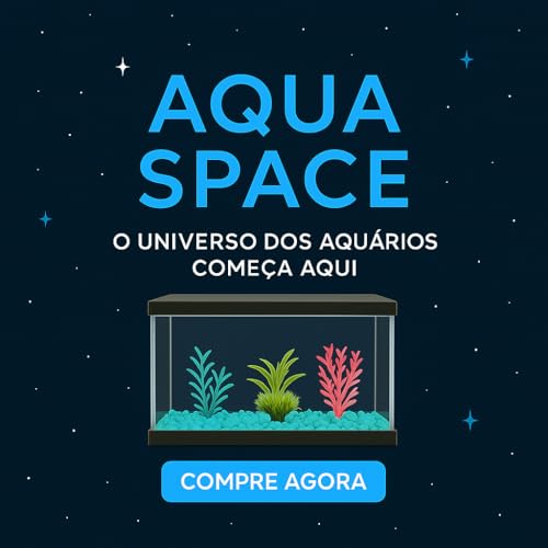 Kit Aquário 10L p/Peixe Betta + Ração + Anticloro + Plantas e Pedras Coloridas p/Decoração (Azul,SEM