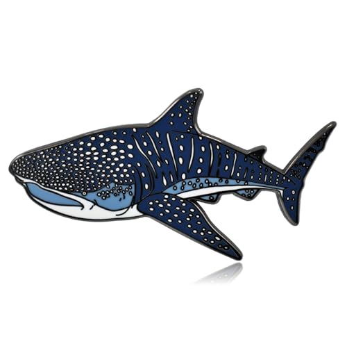 Broche en émail requin baleine pour personnaliser un sac à dos