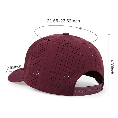 Image of Quick Dry Baseball Cap Curved Brim Mesh Snapback Hat for Men Women