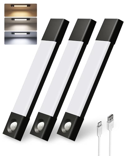 EZVALO Under Cabinet Lighting, Wireless Closet Lights, 30 LED Rechargeable Motion Sensor Light...