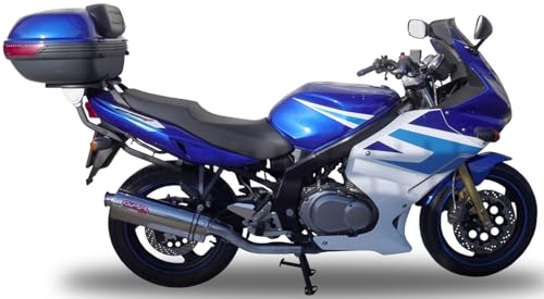 Pot echappement GPR trioval résistant en acier avec chicane pour Suzuki GS 500 E