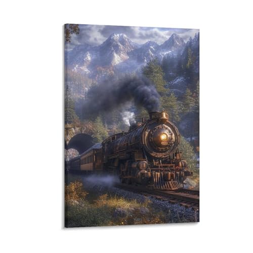 Murale deco train de reve pour une chambre a coucher apaisante