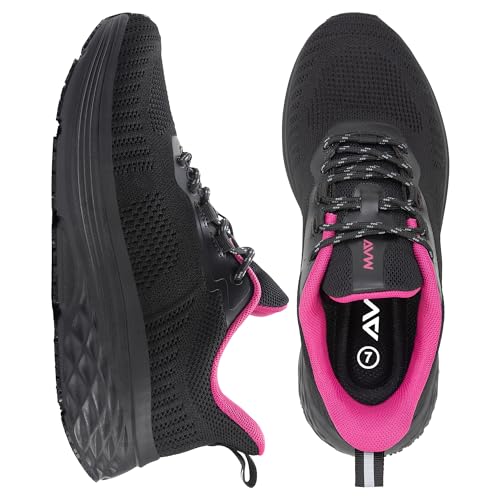 Image of AVW Womens Non Slip Work Shoes Water Resistant Walking Sneakers Food Service Chef Kitchen Shoes