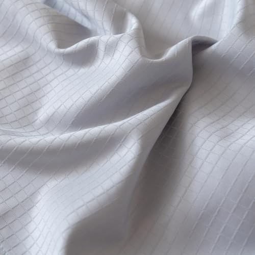 Pleated Bed Skirt Full Size, Pleated Grid Plaid Tailored 14 Inch Drop by TSUTOMI - Used condition - Image 8