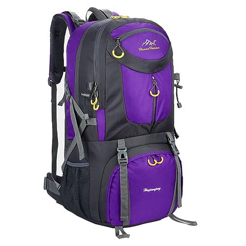MYMM Mochila de 50 litros, ideal para deportes al aire libre, Senderismo, Trekking, Camping Travel, Escalada. Bolso impermeable del alpinismo, Daypacks que suben del recorrido, mochila, mochila