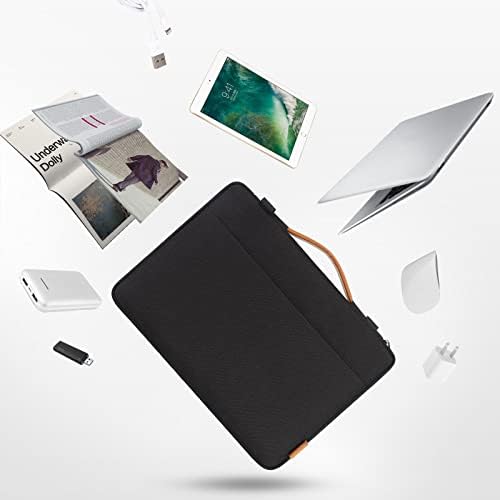 DOMISO 14 Inch Laptop Bag Cover Waterproof Shockproof Notebook Sleeve Case Shoulder Bag Protective Cover for 14" HP Stream 14 Pavilion 14/2017 Lenovo ThinkPad X1 Yoga 710/14" ThinkPad A475,Black