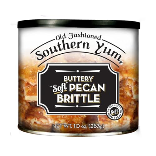 Southern Yum Pecan Brittle, Soft, Buttery Brittle, Gluten Free, Made in Small Batches